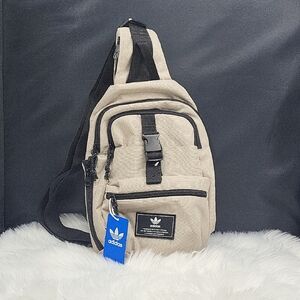 Adidas Tan and Black Utility Backpack